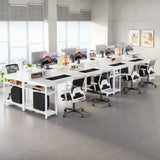 Tribesigns 78.74 Inches Extra Long Two-Person Desk, Double Computer Desk