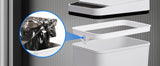2 Pack 12L Bathroom Automatic Trash Cans Touchless Motion Sensor Slim with Lid
