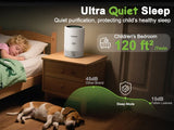 App PM2.5 HEPA Air Purifier for Bedroom Living Room for Pet Hair Dust