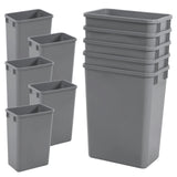 10 Pack 35 QT Garbage Waste Recycling Bin Easy To Clean Waste Trash Rubbish Bin