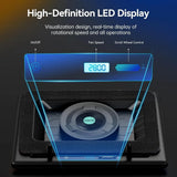 Fast Cooling Laptop Pad with 5.5" Fan, 15.6-21in, Touch Control, USB Hub