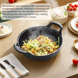 2pcs Cast Iron Pan Versatile Skillet Non-Stick Durable Cookware For Home Restaurant