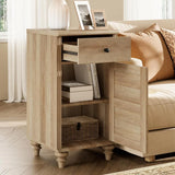 Set of 2 Nightstands w/ Charging Station, Power Outlets & USB Ports for Living