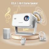 L018 8K Projector Native 1080P 14 WiFi6 Portable Projector for Outdoor