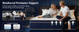 12"14"16" Full Queen King Size Hybrid Mattress in a Box w/ Gel Memory Foam