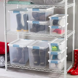 （XMSJ-Hot）48-Pack Latching Box, Under Bed Storage Bins with Lids