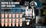 Electric Automatic Cup Sealing Machine 500-650cup/h 90/95mm 180mm Tall