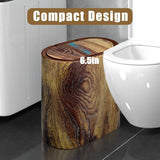 1pc Trash Can - 3.7 Gallon Dual Barrel, Odor Resistant, Easy To Clean, Rust Resistant, Ideal For Bathrooms, Kitchens