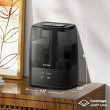 Top Fill Humidifiers for Bedroom, 4.0L Tank Cool Mist Humidifiers for Large Room