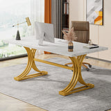 Tribesigns Modern Office Desk, 70.9" Wooden Computer Desk