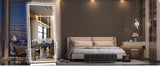 LED Lighted Floor Standing Mirror, Full Length Mirror with Lights for Bathroom