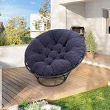 Papasan Chair Cushion 44" X 44" Corduroy Round Supportive Cushion Without Chair