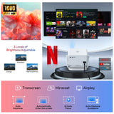 Xgody A6/N6 Projector Netflix Official Voice Control 500-600 Ansi Android 4K