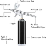 High air Flow Airbrush Kit Portable Rechargeable Cordless Mini Handheld Airbrush Gun for Barber Styling