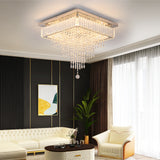 VETRULUS Modern Luxury Crystal Led Pendant Light Rain Drop Chandelier Ceiling Lamp Dining Living Room Nordic Decor Hanging