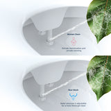 Bidet Attachment for Toilet Seat Dual Nozzle Rear and Feminine Wash Water Pressure Sprayer  Butt