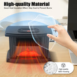 Mini Warmer Fan Space Heater Electric Fireplace Heater with Remote Control