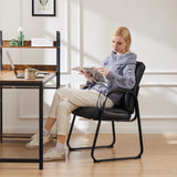 JHK Ergonomic Padded Backrest Living Room Gaming Chair Waterproof PU Leather Waiting Room Seat Thickened