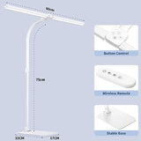 Desk Lamp Architect Task Dual Head Modern Flexible Gooseneck Tall Dimmable Light for Home Office
