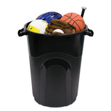 32 Gallon Heavy Duty Injection Molded Trash Can with Click Lock Lid