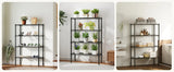 JHK 3-5 Tier Metal Wire Storage Shelves Adjustable Storage Racks Heavy Duty Standing Shelf Organizerd