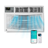 8000Btu Smart Air Conditioner Window Remote/App Control,Cools Up to 350 Sq. Ft