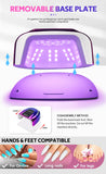 48 LEDs ,200W UV Nail Lamp , LCD Screen, Rechargeable – Cures All Gel Nails,