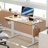 JHK Electric Standing Desk Height Adjustable 40x24 Inch Stand Up Sit Stand Computer Desk