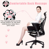 L-Shape Cat Paw Cushion, Soft Chair Pillow Kawaii Chair Cushions,