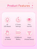 45 LEDs  4 Timers Modes 168W UV  Lamp For Nails Wireless Gel Polish Nail Dryer Pedicure Manicure Light Cordless