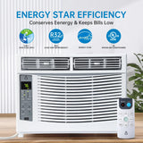 Air Conditioner 6000 AC Unit with Remote/App Control 3 Fan Speeds, ECO