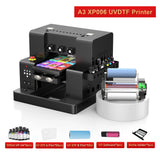 US/EU Stock A3 XP600 UV Printer A4 L805 UV Flatbed Printing Machine For Pen Metal Wood Acrylic UV DTF Printer UV Sticker Printer