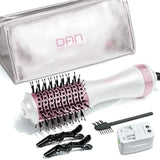 DAN Dual Voltage Hair Dryer Brush, Auto Dual Voltage 110V-120V/220V-240V Travel Hair Dryer