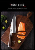 FINDKING Knife 6.5 inch Sushi Deba Kitchen Knife Japanese Sashimi Knife