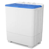 Portable washing machine for apartment/RV/dorm use, plastic housing, white, 20 lbs capacity with 12 lbs wash and 8 lbs spin fun