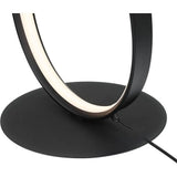 Modern Ribbon LED Floor Lamp with On-Off Switch, Matte Black Finish, Suitable for Living Room