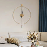 Modern Swing Wall Clock -Ultra Silent, Numberless Dial, Perfect Gift for Home