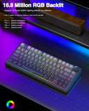 75% Wireless Mechanical Keyboard, Hot Swappable, RGB Backlit, Side Printed