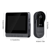 2.4G WiFi HD Doorbell Camera 4.3 Inch IPS Screen Smart Door Bell Waterproof