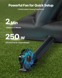 20FT Inflatable Projector Screen with Portable Storage Bag, 16:9 Easy Set Up