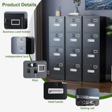 4 Drawer File Cabinet Metal Filing Cabinet with Lock for Office