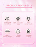 Wireless Nail Lamp LED UV Nail Dryer Rechargeable With Auto Sensor Touch Control Fast Drying Nail Light 360°