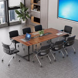 8ft Large Conference Table with Grommet, Stability Features, Ideal for Meetings