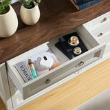 Farmhouse 6-Drawer Dresser, rustic wood storage cabinet for bedroom