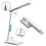 Folding Reading Desk Lamp USB Plug-In Desk Lamp 15W Wireless With Time
