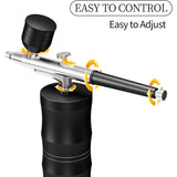 Portable Airbrush Kit with Cordless Rechargeable Compressor s HighPressure 48PSI NonClogging