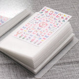 Nail Sticker Storage BookletLarge Capacity Storage Blank Pages Design Sticker Collection