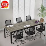 6.5ft Conference Room Table, 78.74" W x 27.56" D Large Office Meeting Table