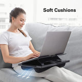 Lap Desk with 6 Adjustable Angles, Detachable Mouse Pad