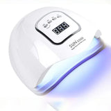 SUNX5Max 150W UV LED Nail Lamp For Fast Drying Gel Nail Phototherapy Machine 45 LEDs Manicure